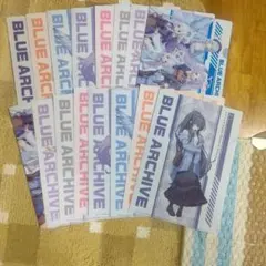 ブルーアーカイブ×ローソン オリジナルクリアファイル8種コンプ×2 16枚 新品