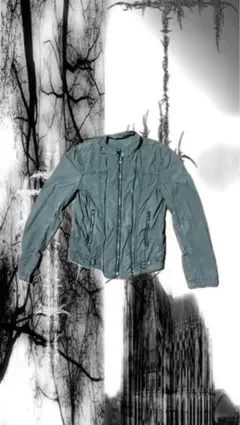 ナイロンライダースジャケット　y2k お兄系　ギャル　archive 平成