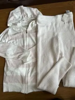 超メルカリ市！ジェラートピケ　ルームウエア　パーカー　レギンスセット　モコモコ