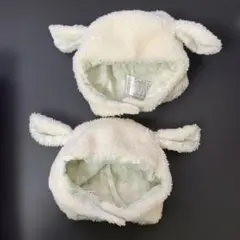 ハッカベビー　帽子　ひつじ　 2点セット