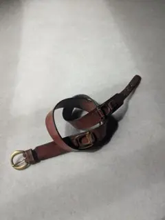デザイン◎ 90's unknown design leather beltのサムネイル