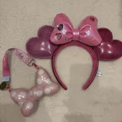 東京ディズニーリゾート カチューシャ ミニー ハート ピンクのサムネイル