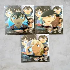 名探偵コナン ジュエリー缶バッジ Vol.2 工藤新一 工藤有希子 安室徹