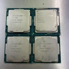 Intel Core i7 7700 CPU 本体 4個セットのサムネイル