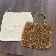 ✳️美品✳️アンテプリマ ブラウンゴールド スクエア ワイヤーバッグ 