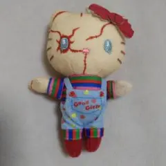 新品未使用、USJキティーちゃん×チャッキーコラボぬいぐるみ 新品未使用、USJキティーちゃん×チャッキーコラボぬいぐるみ