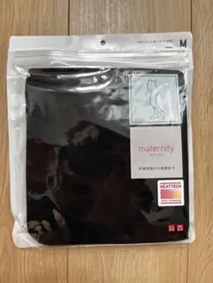 【新品未使用】ユニクロ マタニティレギンス（十分丈） M ブラック ヒートテック