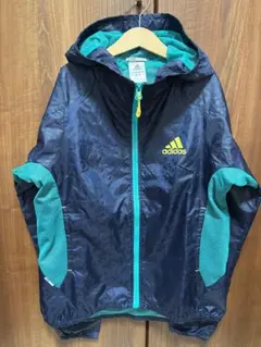 adidas ClimaProof ジャケット ネイビー/ターコイズ