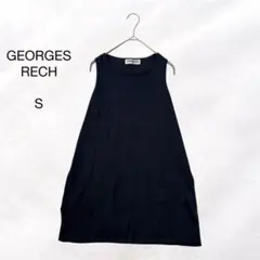 ジョルジュレッシュ ノースリーブワンピース 麻混合 シアー素材 透け感 春夏