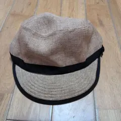 ノースフェイス　ハイク　ベージュと黒のキャップ Lサイズ
