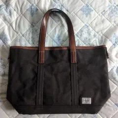 ポーター　PORTER　吉田カバン　トートバッグ　ブラウン　レザーコンビ　中古のサムネイル