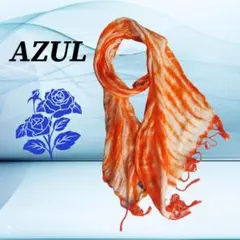 ストール ショール　azul アズール 大判 フリンジ付き シアー〈レディース〉