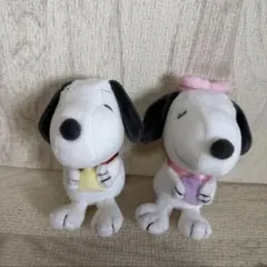 スヌーピーミニぬいぐるみキーホルダー(2個)