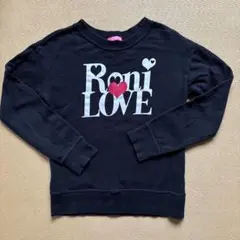 RONI LOVE ブラック トレーナー L