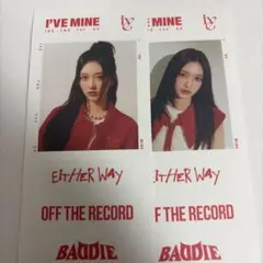 IVE I'VE MINE 1st EP シール2枚ガウル イソ ラムランズのサムネイル