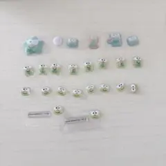 はぴだんぶい ボンボンドロップシールミニ／コットンパフィー けろけろけろっぴ