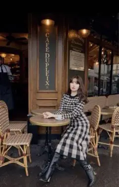 2025年最新】plaid jacquard knit dress her lipの人気アイテム