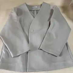 GLACIER ノーカラージャケット S グレー