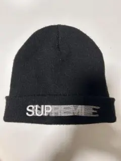 SUPREME motion logo beanie Black