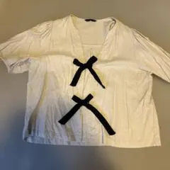 ZARA ザラ　リボン付きブラウス、ジャケット