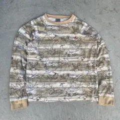 BEAMS ワッフル クルーネック 長袖カットソー 迷彩 L - メルカリ