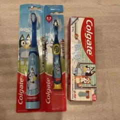 Bluey ブルーイ　Colgate 電動歯ブラシ 歯ブラシ 歯磨き粉 セット