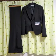 リクルートスーツ ブラック ジャケットとパンツセット