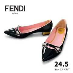 【美品】FENDI フェンディ スタッズ バイカラー Vibram裏張 パンプスのサムネイル