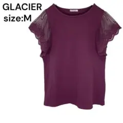 GLACIER グラシア　シャツ　トップス　シースルー　レース　Ｍ　おしゃれ