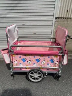 おさんぽエアバス 避難車兼用 ノーパンク仕様 お散歩カート 折りたたみ 