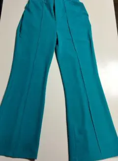 GRLターコイズ フレアパンツ サイドポケット付き Lサイズ