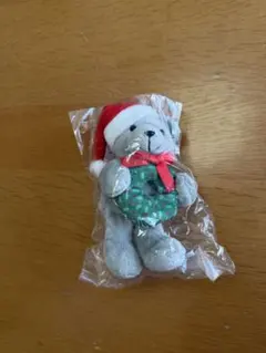 高島屋 クリスマス テディベア くまちゃん キーホルダー　マスコット ノベルティ