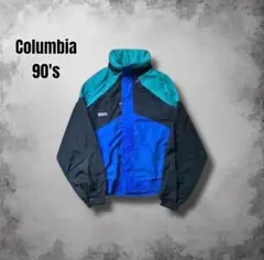 90s Columbia ハードシェルフーデッドジャケット ナイロンレトロカラー
