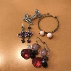 ピアス4点セット  中古  まとめ売り