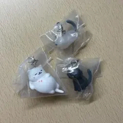 ねこあつめ2 めじるしアクセサリー2 くろねこさん・しろおっどさん・まんぞくさん