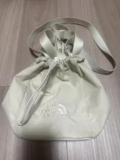 THE NORTH FACE 巾着型ホワイト ショルダーバッグ