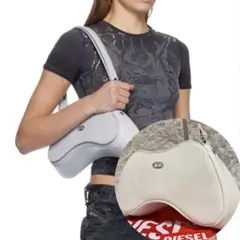 ✨極美品/現行✨ディーゼル ショルダーバッグ カメラ Dロゴ エナメル レザー