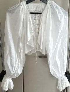 BEAMS BOY コットンリネン ギャザーボレロ 23SS オフホワイトのサムネイル