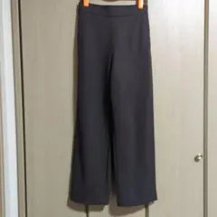 UNIQLO ブラッシュドジャージーストレートパンツ　ダークブラウン　S