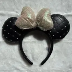 ミニーマウス キルティングカチューシャ ブラック