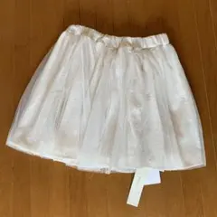ungrid チュールスカート スパンコール スカート ホワイト 白 タグ付き