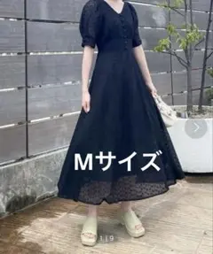 archives 刺繍切替ワンピース　黒