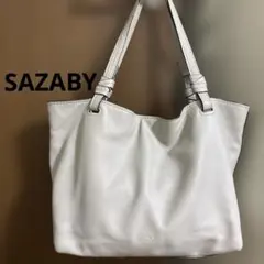 SAZABY/グレー /レザー /トートバッグ