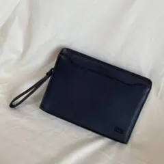 DAKS ダックス クラッチバッグ セカンドバッグ ブラック シンプル チェック