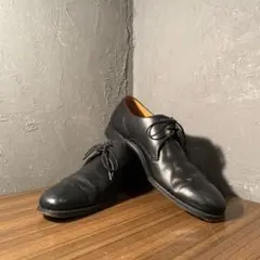 英国製 旧ロゴGRENSON プレーントゥ革靴 レザーソール8 1/2 革靴のサムネイル