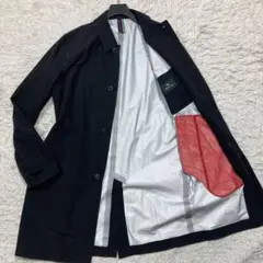 極美品 現行タグ！ポールスミス ステンカラーコート 黒 Lサイズ マキシ丈 薄手