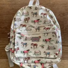 馬柄クリーム色リュック