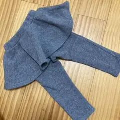 ベビー フリル付きグレーのレギンス スパッツ スキニー アカチャンホンポ ズボン