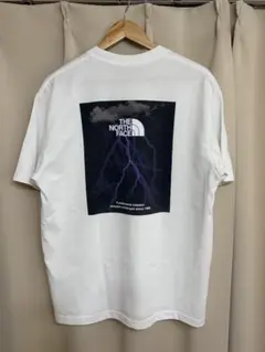 THE NORTH FACE Tシャツ 雷プリント ホワイト