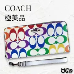COACH 長財布 シグネチャー カラフル柄】 - メルカリ